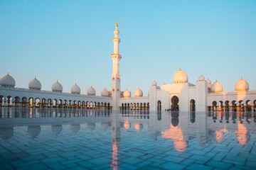 Eastern Mosque in evening sunlight