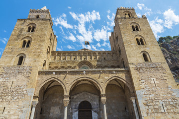 Fototapeta na wymiar Cathedral of Cefalu in Sicily, Italy