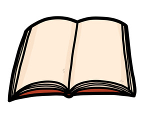 book / cartoon vector and illustration, hand drawn style, isolated on white background.