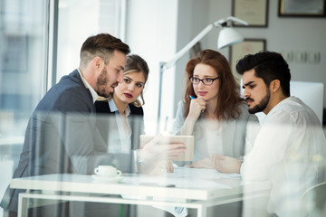 Business people conference in modern office