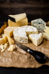 Different sorts of cheese