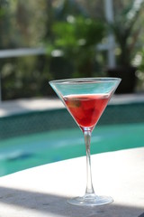 Cosmo Martini by the Pool / Cosmopolitan / Cocktail 