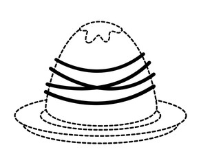 Chocolate truffle icon over white background, vector illustration