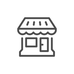 Shop line icon