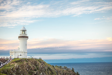 Fototapeta na wymiar Lighthouse in byron bay australia