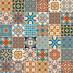 Traditional ornate portuguese decorative tiles azulejos.