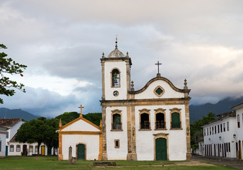 Fototapeta na wymiar Famous church, Paraty, Rio de Janeiro, Brazil