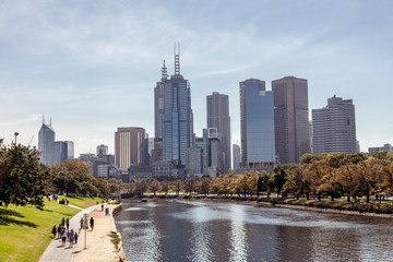 Naklejka premium Melbourne Australia panorama