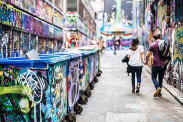Obraz na płótnie Canvas Graffiti in Melbourne Australia 