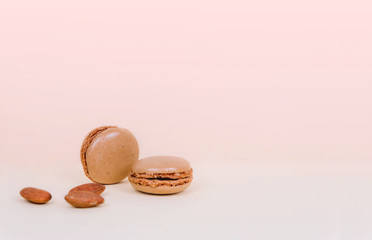 French macaroon cake macaroons with almonds.