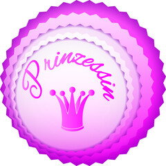Prinzessin und pinke Krone 