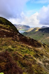 Sunlight on Buttermere and Low Fell