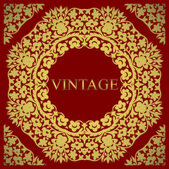 Wedding invitation. Vintage decorative elements. Ornamental floral business cards, oriental pattern, vector illustration. Islam, Arabic, Indian, turkish, pakistan, chinese, ottoman motifs.