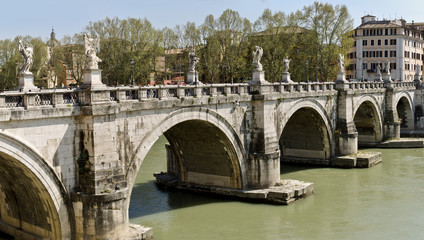 Fototapeta premium Rom - Engelsbrücke - Panorama