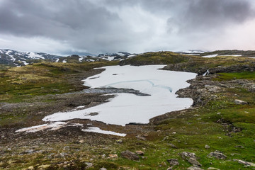 Mountain landscape along the National tourist route Aurlandstjel