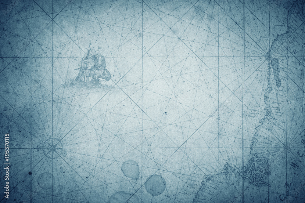 Aufkleber old map of the world. elements of this image furnished by nasa.
