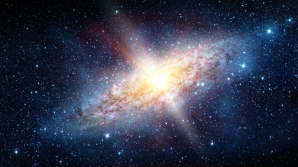 Universe filled with stars, nebula and galaxy. Elements of this image furnished by NASA. - obrazy, fototapety, plakaty