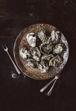 Oysters with Mignonette