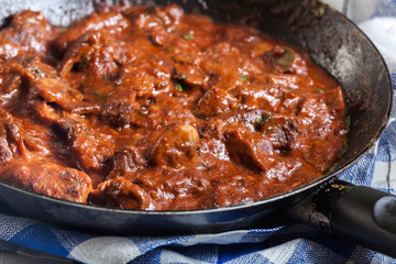 Beef Stroganoff with mushrooms
