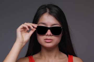 Naklejka premium Asian woman