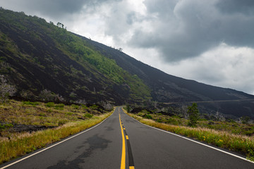 Open Road On The Island Of Hawaii