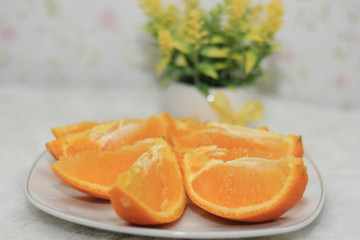 Fototapeta na wymiar Orange slices