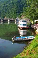 Obraz premium River Zapadna Morava in Serbia near the town Cacak, Europe