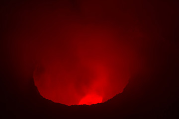 Masaya Volcano at night