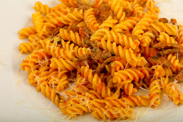 Fussili bolognese