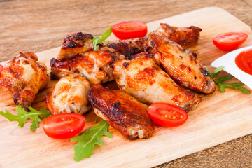 Roasted chicken wings