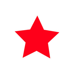 Obraz premium red star - vector icon