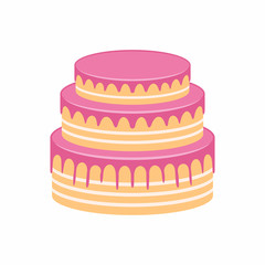 Cake isolated on white background