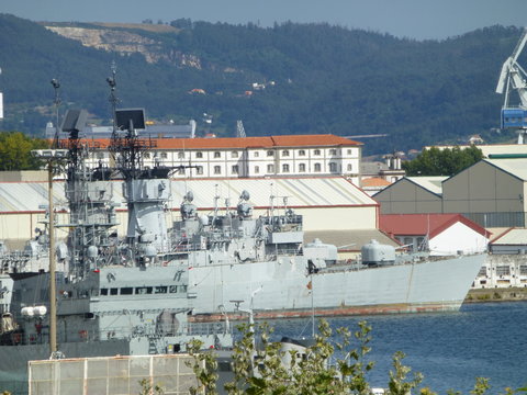 Astilleros de el Ferrol​ ​​,ciudad  de la provincia de La Coru&ntilde;a, en Galicia (Espa&ntilde;a)