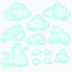Gardinen illustration cloud © yorphasin