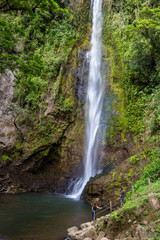 Naklejka na ściany i meble Tropical waterfalls in Costa Rica