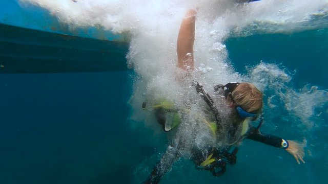 plong&eacute;e sous marine
