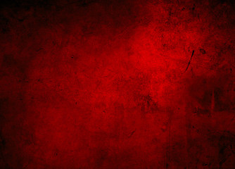 Red concrete wall