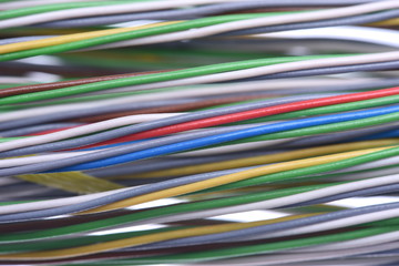 Colorful electrical cables