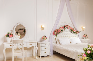 Classic white bedroom