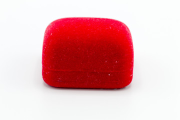 Small gift box isolated on white background. It copy space and selection focus.