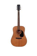 Obraz premium acoustic guitar on white background