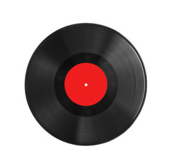 vinyl record. red