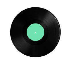 Obraz premium vinyl record on white background