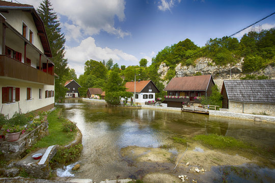 Beautiful Rastoke near Slunj, Croatia. 