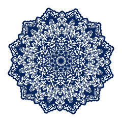 Blue and White Mandala