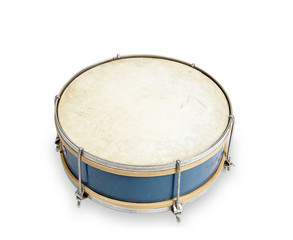 Fototapeta na wymiar old drum isolated on white background
