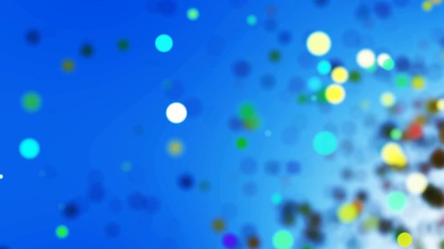 Abstract CGI motion graphics and animated background with circles