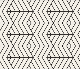 Fototapeta premium Vector seamless pattern. Modern stylish abstract texture. Repeating geometric tiles