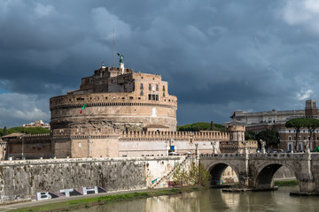 Engelsburg am Fluss Tiber in Rom in Italien
