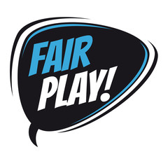 fair play retro speech balloon